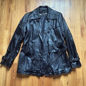 HONIGMAN Women’s black leather jacket